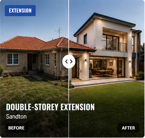 Double-Storey Extension in Sandton